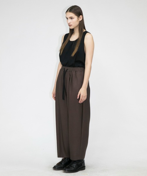 my beautiful landlet(マイビューティフルランドレット)の「【my beautiful landlet】 wool flannel back warp pants(その他パンツ・メンズ・ブラウン/ベージュ/ブラック・1/0)」の6枚目の写真