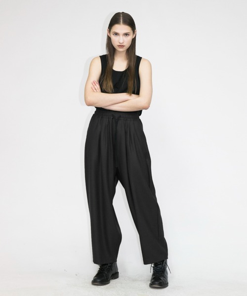 my beautiful landlet(マイビューティフルランドレット)の「【my beautiful landlet】 wool flannel back warp pants(その他パンツ・メンズ・ブラウン/ベージュ/ブラック・1/0)」の4枚目の写真