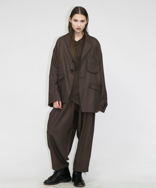 my beautiful landlet(マイビューティフルランドレット)の「【my beautiful landlet】 wool flannel back warp pants(その他パンツ・メンズ・ブラウン/ベージュ/ブラック・1/0)」の17枚目の写真