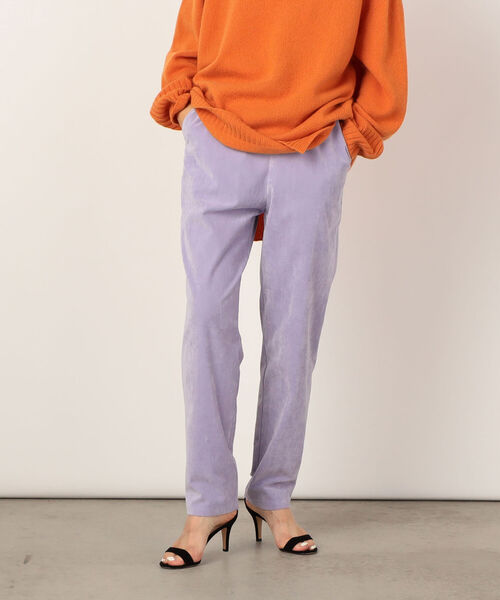 NOLLEY’S(ノーリーズ)の「◇【WEB限定カラーあり】別珍ストレッチイージーテーパードパンツ(その他パンツ・レディース・オフホワイト/サックスブルー/ラベンダー・40/34/36/38)」の3枚目の写真
