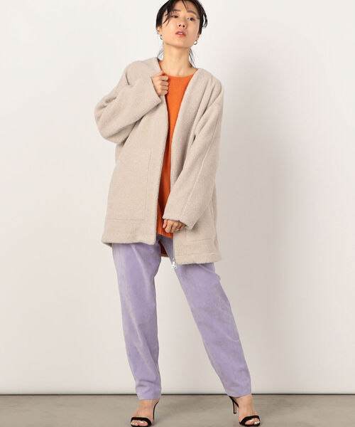 NOLLEY’S(ノーリーズ)の「◇【WEB限定カラーあり】別珍ストレッチイージーテーパードパンツ(その他パンツ・レディース・オフホワイト/サックスブルー/ラベンダー・40/34/36/38)」の14枚目の写真