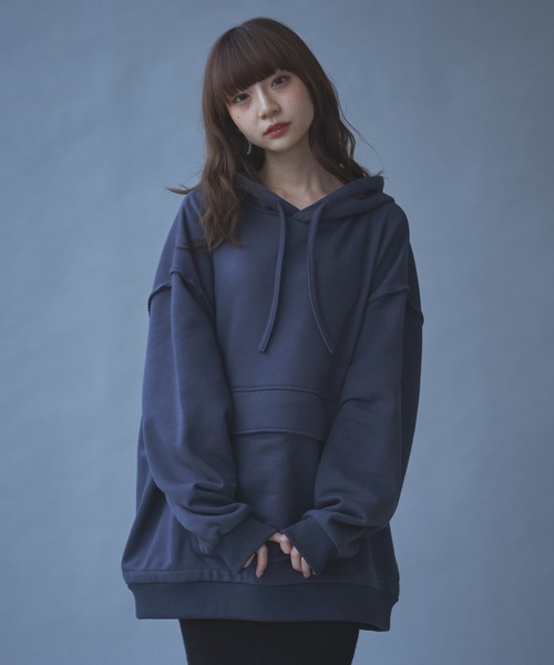 新品⭐︎NBB WEEKEND ネイビーパーカー レディース INTER FACTORY（インターファクトリー）の「荻野由佳 - オーバーサイズ