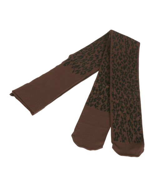 UN3D.（アンスリード）の「【FAKUI】レオパードタイツ（タイツ/ストッキング・レディース・ブラウン・FREE）」の2枚目の写真