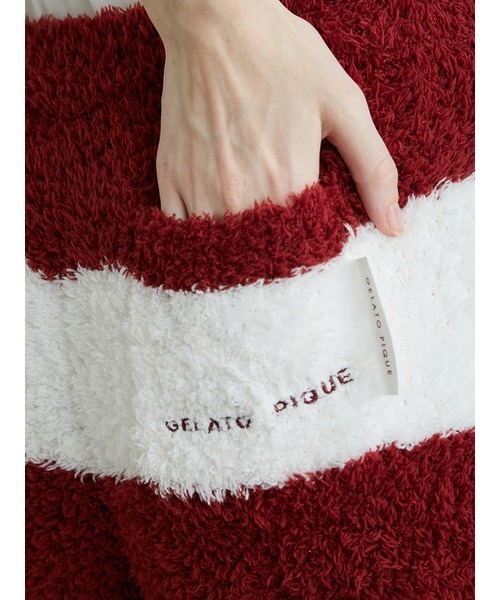 gelato pique（ジェラートピケ）の「【クリスマス】ジェラート2ボーダーロングパンツ（ルームウェア/パジャマ・レディース・レッド/ミント・FREE）」の13枚目の写真