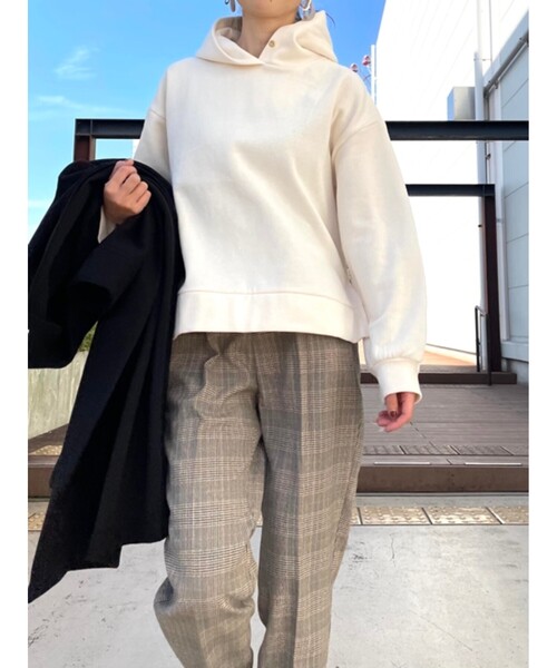 DRESKIP(ドレスキップ)の「◆裏起毛パーカー(パーカー・レディース・ブラック/オリーブ/オフホワイト/ナチュラル/ライトパープル・04/02/03)」の17枚目の写真