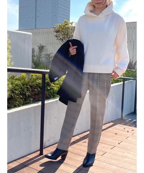 DRESKIP(ドレスキップ)の「◆裏起毛パーカー(パーカー・レディース・ブラック/オリーブ/オフホワイト/ナチュラル/ライトパープル・04/02/03)」の15枚目の写真