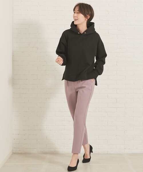 DRESKIP(ドレスキップ)の「◆裏起毛パーカー(パーカー・レディース・ブラック/オリーブ/オフホワイト/ナチュラル/ライトパープル・04/02/03)」の19枚目の写真