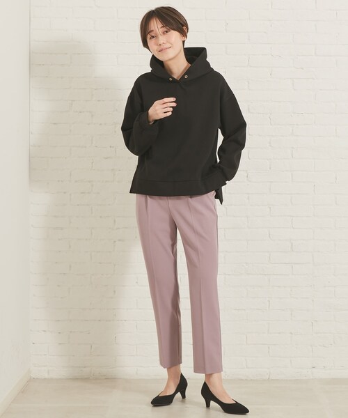 DRESKIP(ドレスキップ)の「◆裏起毛パーカー(パーカー・レディース・ブラック/オリーブ/オフホワイト/ナチュラル/ライトパープル・04/02/03)」の18枚目の写真