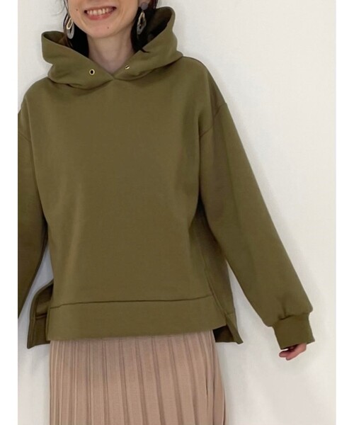 DRESKIP(ドレスキップ)の「◆裏起毛パーカー(パーカー・レディース・ブラック/オリーブ/オフホワイト/ナチュラル/ライトパープル・04/02/03)」の21枚目の写真