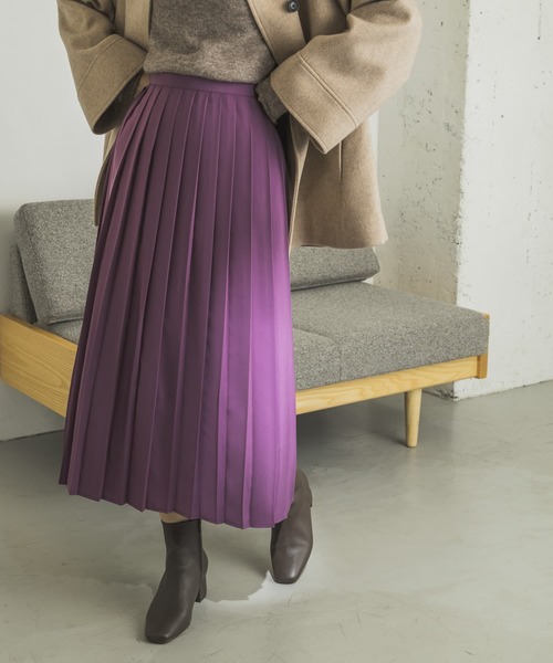 URBAN RESEARCH（アーバンリサーチ）の「カラープリーツスカート（スカート・レディース・パープル/グリーン/オレンジ系その他・FREE）」の17枚目の写真