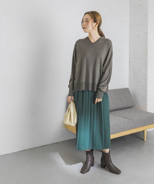 URBAN RESEARCH（アーバンリサーチ）の「カラープリーツスカート（スカート・レディース・パープル/グリーン/オレンジ系その他・FREE）」の10枚目の写真