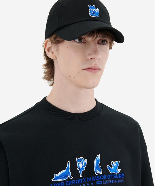 Maison Kitsune(メゾンキツネ)の「Meditation fox cap(キャップ・メンズ・ブラック・S/M)」の3枚目の写真