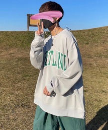 anown | カレッジロゴオーバーサイズスウェット【ファッションインフルエンサーかい＆Junki×anown限定コラボ】(スウェット)