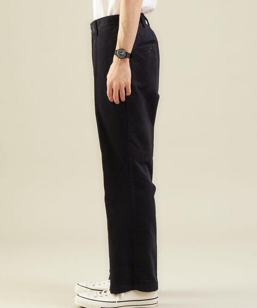 green label relaxing（グリーンレーベルリラクシング）の「GIRMES カルゼコール ストレートパンツ（その他パンツ・メンズ・ネイビー/オレンジ系その他/ナチュラル・M/S/XL/L）」の9枚目の写真