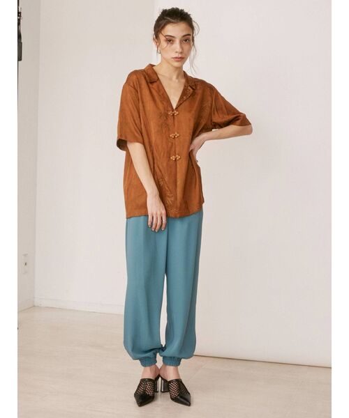 EVRIS（エヴリス）の「タックジョガーパンツ（その他パンツ・レディース・ブラック/オレンジ/ブルー・FREE）」の12枚目の写真