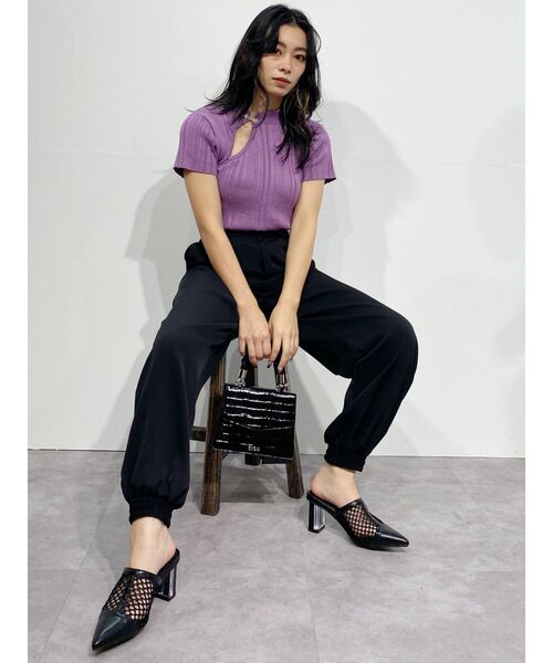 EVRIS（エヴリス）の「タックジョガーパンツ（その他パンツ・レディース・ブラック/オレンジ/ブルー・FREE）」の22枚目の写真