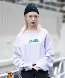 X-girl | GRAFFITI LOGO SWEAT CROPPED TOP(スウェット)