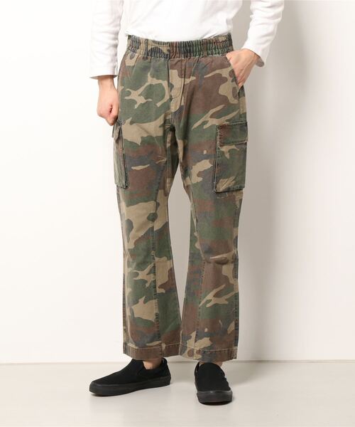NOT COMMON SENSE（ノットコモンセンス）の「NotCommonSense(NCS)/ノットコモンセンス/スリムフレアパンツ（その他パンツ・メンズ・ブラック/カモフラージュ・MEDIUM/LARGE）」の2枚目の写真