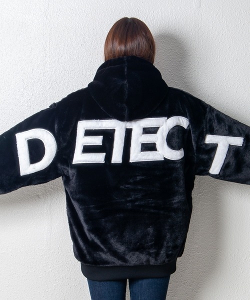 GGD（ジージーディー）の「エコファービッグシルエット裏ボアジップパーカージャケット（ブルゾン・レディース・ブラック/グレー/ホワイト・LL/L/M）」の18枚目の写真