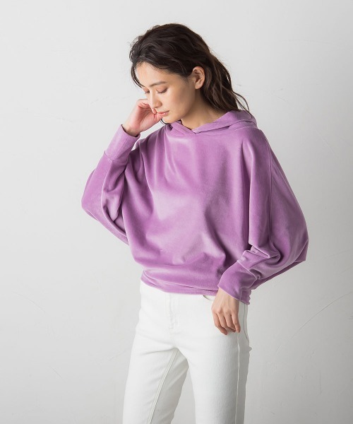 socolla（ソコラ）の「【socolla】抜けエリベロアプルオーバー≪洗濯機で洗える≫（Tシャツ/カットソー・レディース・チャコールグレー/カーキ/ピンク/オフホワイト・M）」の16枚目の写真