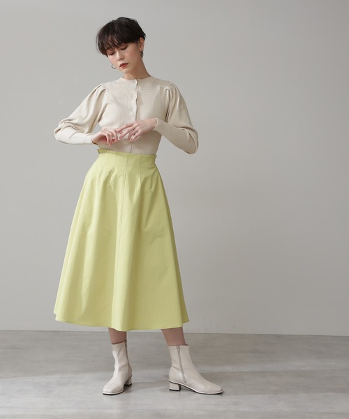 N.(N. Natural Beauty Basic)(エヌエヌナチュラルビューティーベーシック)の「◆前後2WAYバルーンスリーブカーディガン(カーディガン/ボレロ・レディース・ブラック/オフホワイト/グリーン・MEDIUM)」の5枚目の写真