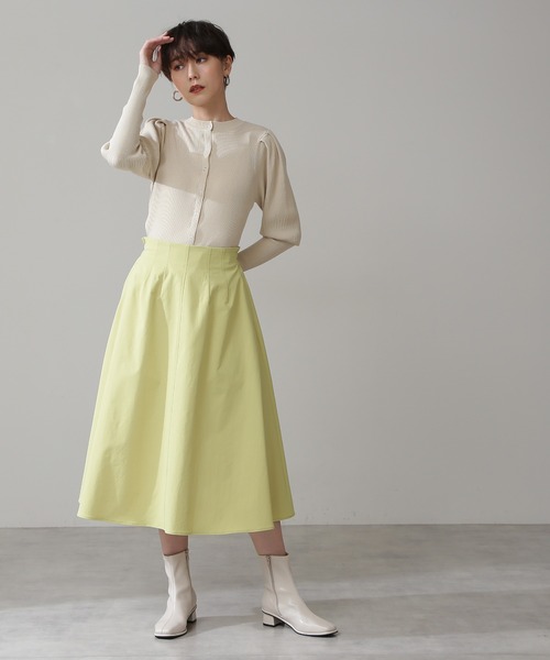 N.(N. Natural Beauty Basic)(エヌエヌナチュラルビューティーベーシック)の「◆前後2WAYバルーンスリーブカーディガン(カーディガン/ボレロ・レディース・ブラック/オフホワイト/グリーン・MEDIUM)」の6枚目の写真