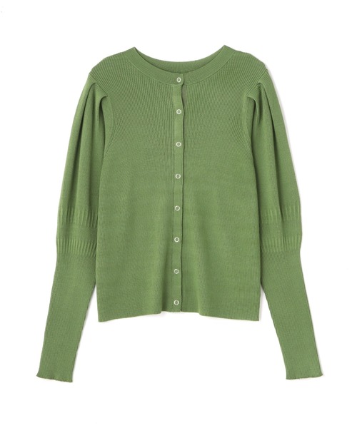 N.(N. Natural Beauty Basic)(エヌエヌナチュラルビューティーベーシック)の「◆前後2WAYバルーンスリーブカーディガン(カーディガン/ボレロ・レディース・ブラック/オフホワイト/グリーン・MEDIUM)」の16枚目の写真