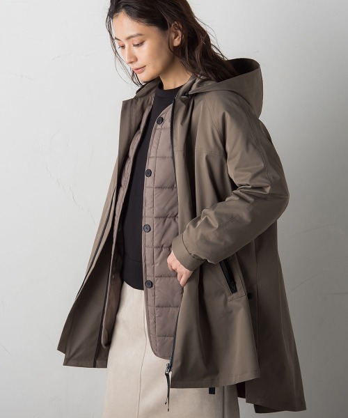 セール ライナー付 Grey メイソングレイ のその他アウター Grey メイソングレイ のファッション Mayson その他アウター Mayson サイドスリットマウンテンパーカー その他アウター