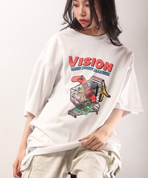 VISION STREET WEAR 刺繍/プリント半袖Tシャツ