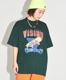 VISION STREET WEAR 刺繍/プリント半袖Tシャツ