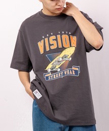 VISION STREET WEAR 刺繍/プリント半袖Tシャツ
