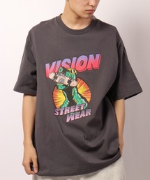 VISION STREET WEAR 刺繍/プリント半袖Tシャツ