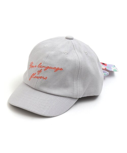 BREEZE(ブリーズ)の「2WAYスカーフリボンキャップ(キャップ・キッズ・グレー/ベージュ/チェック・58/50/54)」の2枚目の写真