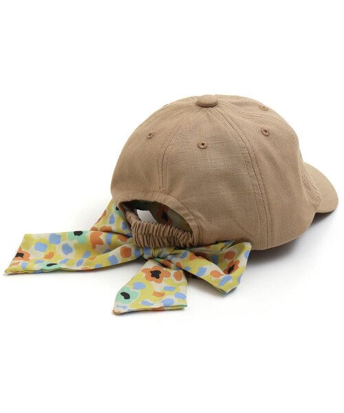 BREEZE(ブリーズ)の「2WAYスカーフリボンキャップ(キャップ・キッズ・グレー/ベージュ/チェック・58/50/54)」の6枚目の写真