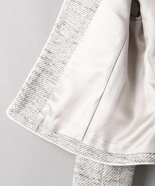 BEAUTY&YOUTH UNITED ARROWS(ビューティーアンドユースユナイテッドアローズ)の「BY ミックスツイード ツイル 9分袖 ノーカラージャケット◆(ノーカラージャケット・レディース・ネイビー/オフホワイト・S/M/L)」の15枚目の写真
