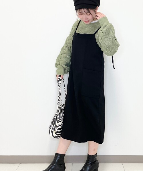 Cutie Blonde(キューティーブロンド)の「◆【S-L】カジュアルジャンスカ(ワンピース・レディース・ブラック/ダークブラウン/レンガ・01/02/03)」の17枚目の写真