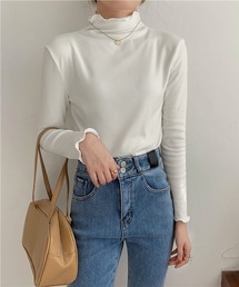 me+em select | 【 11色展開 】裏起毛メローハイネックカットソートップス　【数量限定販売】(Tシャツ/カットソー)