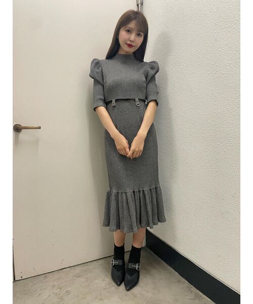 EATME（イートミー）の「ウエストマークリブワンピース（ワンピース・レディース・ブラック/グレー/アイボリー・FREE）」の11枚目の写真