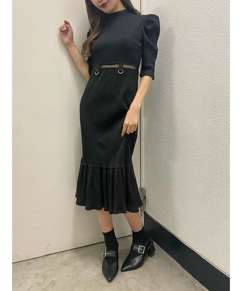 EATME（イートミー）の「ウエストマークリブワンピース（ワンピース・レディース・ブラック/グレー/アイボリー・FREE）」の13枚目の写真