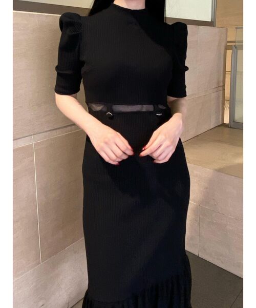 EATME（イートミー）の「ウエストマークリブワンピース（ワンピース・レディース・ブラック/グレー/アイボリー・FREE）」の14枚目の写真