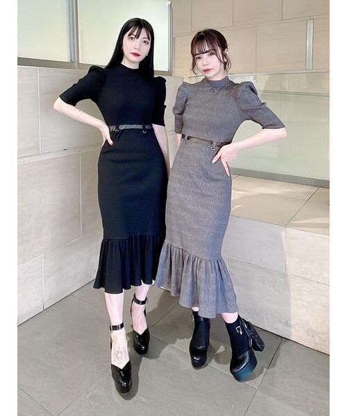 EATME（イートミー）の「ウエストマークリブワンピース（ワンピース・レディース・ブラック/グレー/アイボリー・FREE）」の21枚目の写真