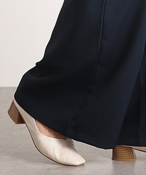 SETUP7（セットアップセブン）の「1本持っておけば間違いなしのワイドタックパンツ♪【SETUP7】ラップデザインワイドパンツ KNF ※（その他パンツ・レディース・ブラック/ベージュ/ネイビー/グレー/グリーン・FREE）」の7枚目の写真