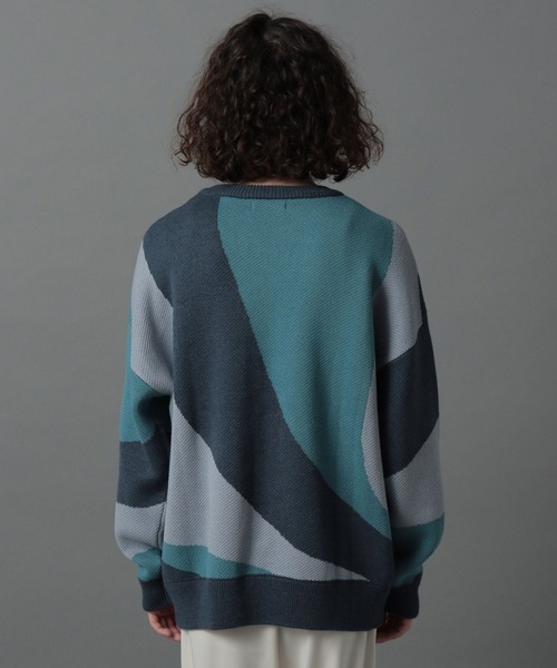 HARE(ハレ)の「マーブルプルオーバーニット(HARE)(ニット/セーター・メンズ・オレンジ/ブルー・SMALL/MEDIUM)」の10枚目の写真