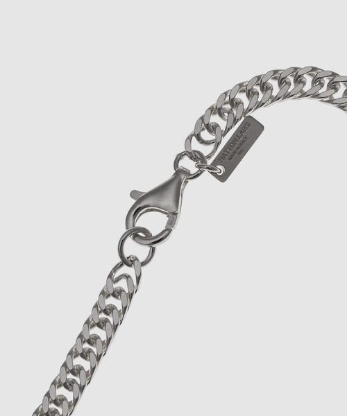 Hatton Labs(ハットンラブス)の「Mini Cuban Chain(ネックレス・メンズ・シルバー・20/18)」の2枚目の写真