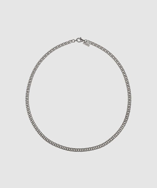 Hatton Labs(ハットンラブス)の「Mini Cuban Chain(ネックレス・メンズ・シルバー・20/18)」の4枚目の写真