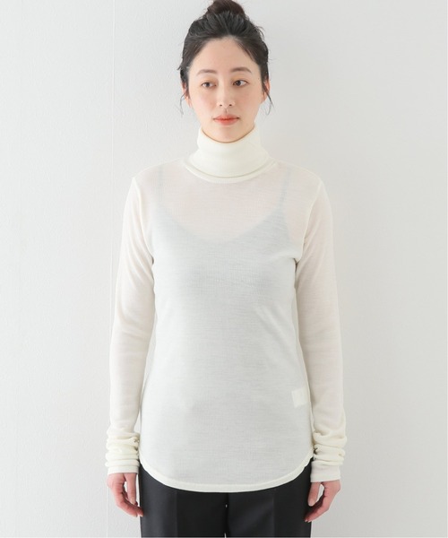 FRAMeWORK(フレームワーク)の「テレコタートルネックプルオーバー(Tシャツ/カットソー・レディース・ベージュ/ホワイト系その他・FREE)」の21枚目の写真