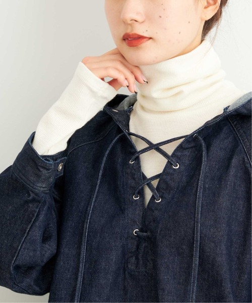 FRAMeWORK(フレームワーク)の「テレコタートルネックプルオーバー(Tシャツ/カットソー・レディース・ベージュ/ホワイト系その他・FREE)」の3枚目の写真