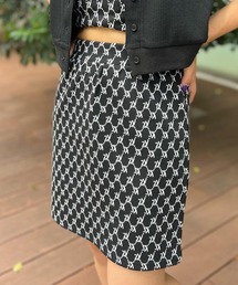 SPINNS（スピンズ）の「モノグラムタイトミニスカート（スカート）」