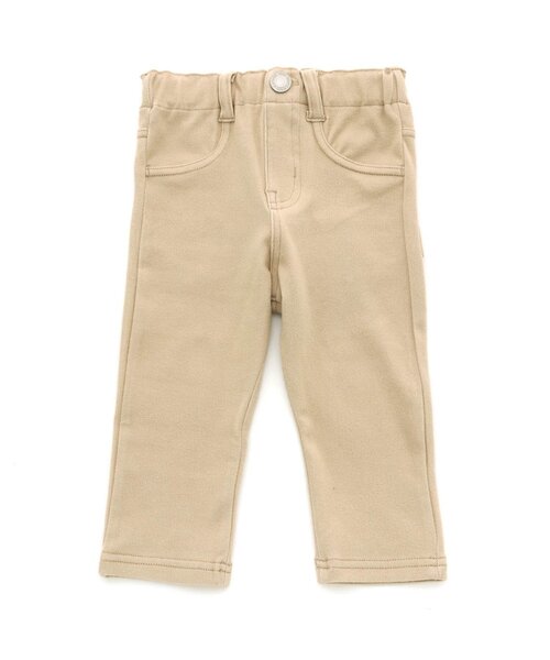 Ampersand（アンパサンド）の「ニットレギンス 7分丈（デニムパンツ・キッズ・ベージュ/ネイビー/チャコール/ブルー/グリーン/ピンク・140/110/90/130/95/80/100/120）」の3枚目の写真