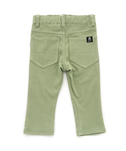 Ampersand（アンパサンド）の「ニットレギンス 7分丈（デニムパンツ・キッズ・ベージュ/ネイビー/チャコール/ブルー/グリーン/ピンク・140/110/90/130/95/80/100/120）」の8枚目の写真